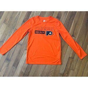 NHL Philadelphia Flyers Long Sleeve Shirt Youth Size L (14-16)